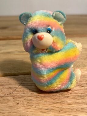Vintage Rainbow Care Bear Pencil Hugger Rare Made In Korea Pencil topper